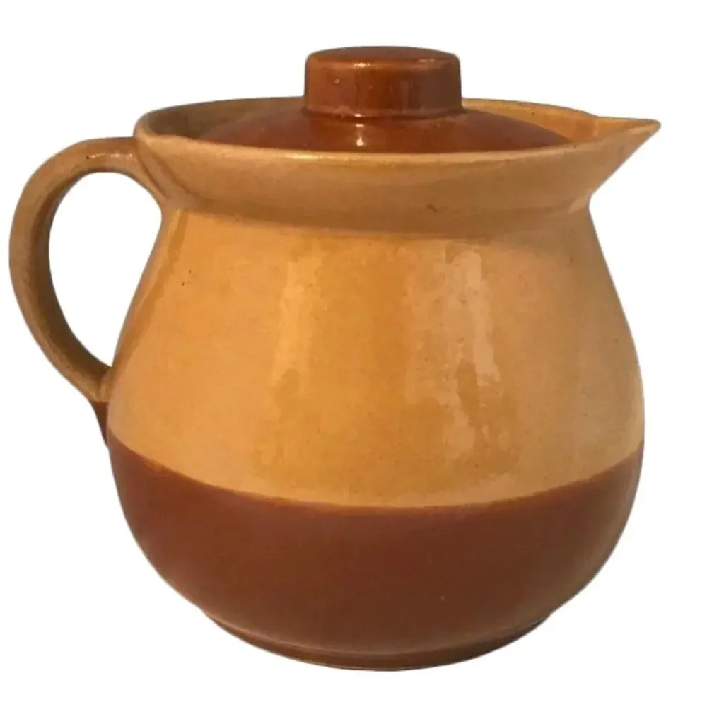 Watt Pottery Cabinart Bake Ware Pitcher with Lid c. 1940s USA